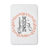 幸せは内なる仕事 ウェルカムマット バスマット (正面縦)