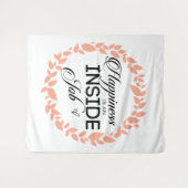 幸せは内側から生まれるものよ ワレア タペストリー (正面(横))