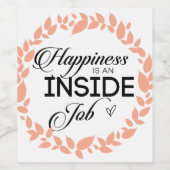 幸せは内側から生まれるものよ ワレア ワインラベル (シングルラベル)