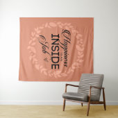 幸せは内側から　～幸福の赤い花輪～ タペストリー (インサイチュ(横))