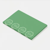 幸せは内側のジョブの緑のリースポスト – No ポストイット (アングル)