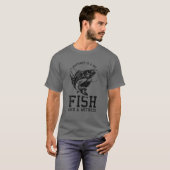 幸せは大きい魚の証人は幸せは大きいfisである tシャツ (正面フル)