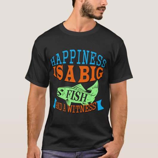 幸せは大きな魚 Tシャツ (正面)