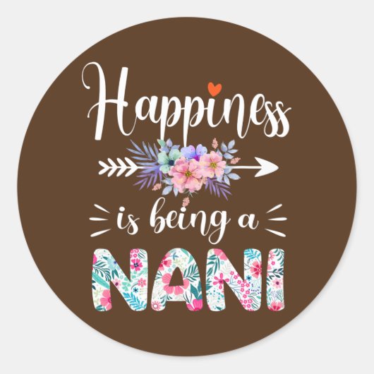 幸せは女性の女性デコール、ナニフローラ ラウンドシール (正面)