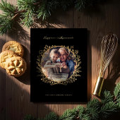 幸せは手作りのゴールデン＆ブラックの焼き菓子リース シーズンカード