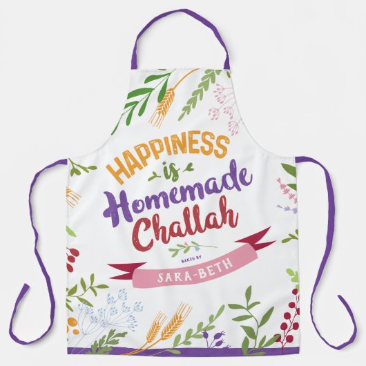 幸せは手作りのチャラで HUGE フラワー エプロン (正面)