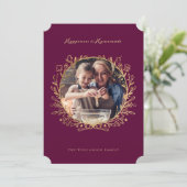 幸せは手作りの ゴールドバーガンディ ベーキングリース シーズンカード (スタンド正面)