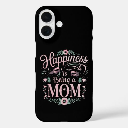 幸せは母であること 母の日 Case-Mate iPhoneケース (裏面)