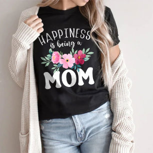 幸せは母の母の日の贈り物Tシャツである Tシャツ