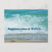 幸せは波のようにやってくる　今日を楽しめ ポストカード (正面)