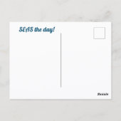 幸せは波のようにやってくる　今日を楽しめ ポストカード (裏面)