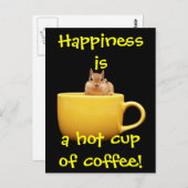 幸せは熱いコーヒーだ! ポストカード (正面/裏面)