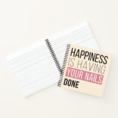 幸せは爪、 ネイル ノートブック (内部)