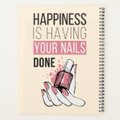幸せは爪、 ネイル プランナー手帳 (裏面)