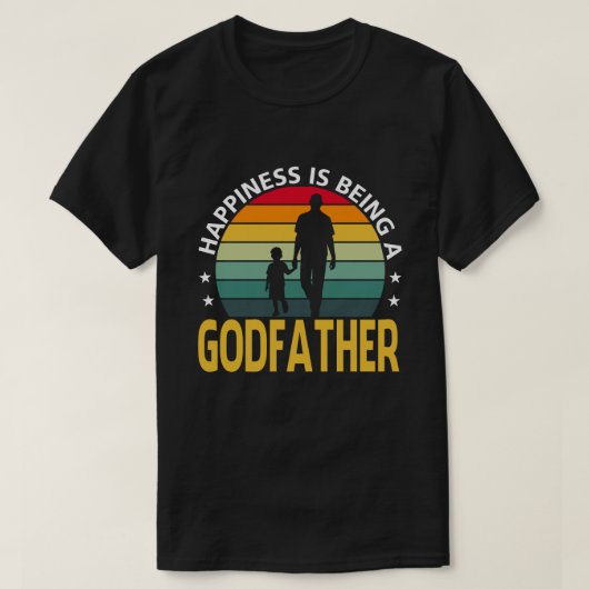 幸せは神様のヴィンテージ Tシャツ (デザイン正面)