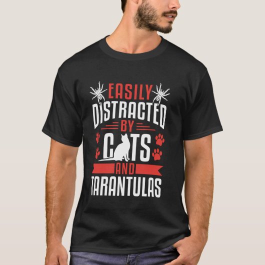 幸せは私のタランチュラと私の猫の鳥のクモです Tシャツ (正面)