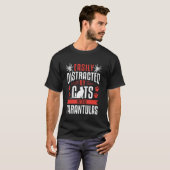 幸せは私のタランチュラと私の猫の鳥のクモです Tシャツ (正面フル)