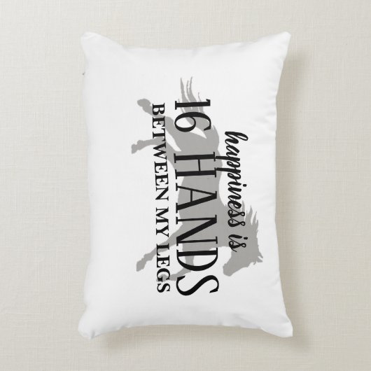 幸せは私の脚の間の16手のアクセントピロ アクセントクッション (正面(垂直))