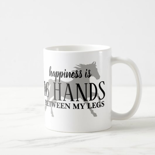 幸せは私の脚の間の16手のアクセントピロ コーヒーマグカップ (右)
