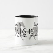 幸せは私の脚の間の16手のアクセントピロ マグカップ (中央)