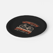 幸せは私の自転車と晴れた日 ペーパープレート (アングル)