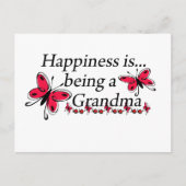 幸せは蝶のおばあちゃん ポストカード (正面)