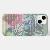 幸せは蝶 - あなたを奮い立たせる言葉 Case-Mate iPhoneケース (裏面 (横))