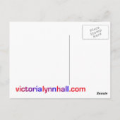 「幸せは蝶」の引用文と写真 ポストカード (裏面)