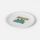 幸せは長いドライブ、ゴルフ ペーパープレート (アングル)