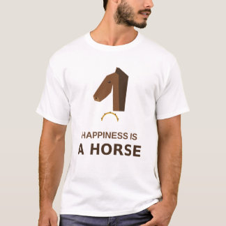 幸せは馬 – 馬好きへのギフト Tシャツ