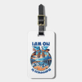 幸せはWifiハイキングブーツではない ラゲッジタグ (正面縦)