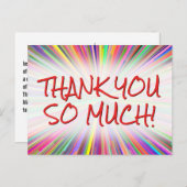 幸せよくはしゃぐと「ありがとう!」 ポストカード (正面/裏面)