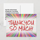 幸せよくはしゃぐと「ありがとう！」 ポストカード (正面/裏面)