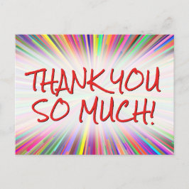 幸せよくはしゃぐと「ありがとう！」 ポストカード