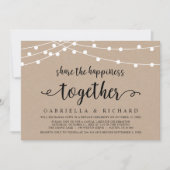 幸せをシェアしよう ウェディング エロープメント パーティー 招待状 (正面)