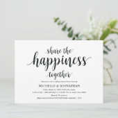 幸せをシェアしよう！結婚式リハーサルディナーの招待状 招待状 (スタンド正面)