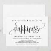 幸せを分かち合う時間です、駆け落ち 招待状 (正面/裏面)