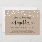 幸せを分かち合おう　ウェディングエロープメントパーティ 招待状 (正面)