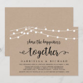 幸せを分かち合おう　ウェディングエロープメントパーティ 招待状 (正面/裏面)