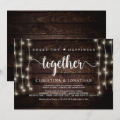 幸せを分かち合おう, 結婚式の食事, 秘密の結婚 招待状 (正面/裏面)