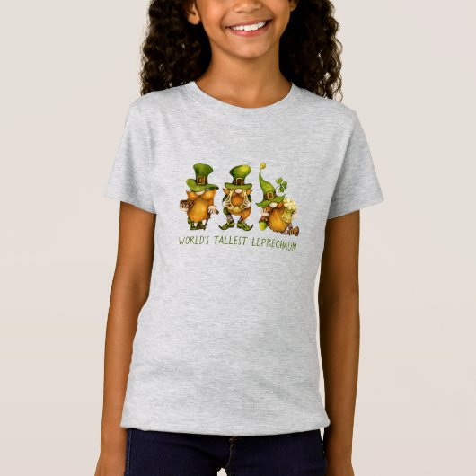 幸せを呼ぶ妖精 セントパトリックの日のお祝いに Tシャツ (正面)
