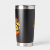 「幸せを放射する」太陽とビーム 保温保冷タンブラー (左面)