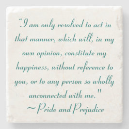 幸せを構成する方法でジェーン·オーステン ストーンコースター