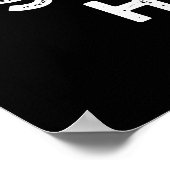 幸せを焼こう ハッピーなバイキングジョーク ダーク背景 ポスター (角)