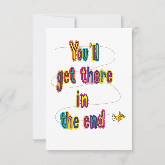 幸せを祈ってるよ　旅立ちのグリーティングカード (正面)