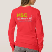 幸せを胸に振りかける Tシャツ (裏面)