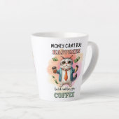 幸せを買うことはできない 猫好きへの面白いギフト カフェラテマグ (右アングル)
