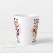 幸せを買うことはできない 猫好きへの面白いギフト カフェラテマグ (正面)