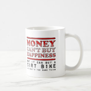 幸せを買うダートバイクの面白いマグカップ コーヒーマグカップ