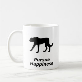 幸せを追求するチーター コーヒーマグカップ